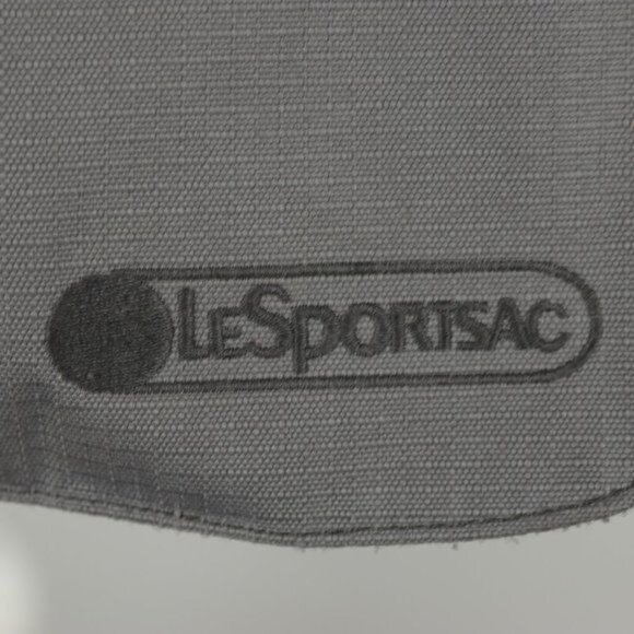 LeSportsac Women's Gray Canvas Rip Stop Flap Crossbody Bag - Picture 5 of 7